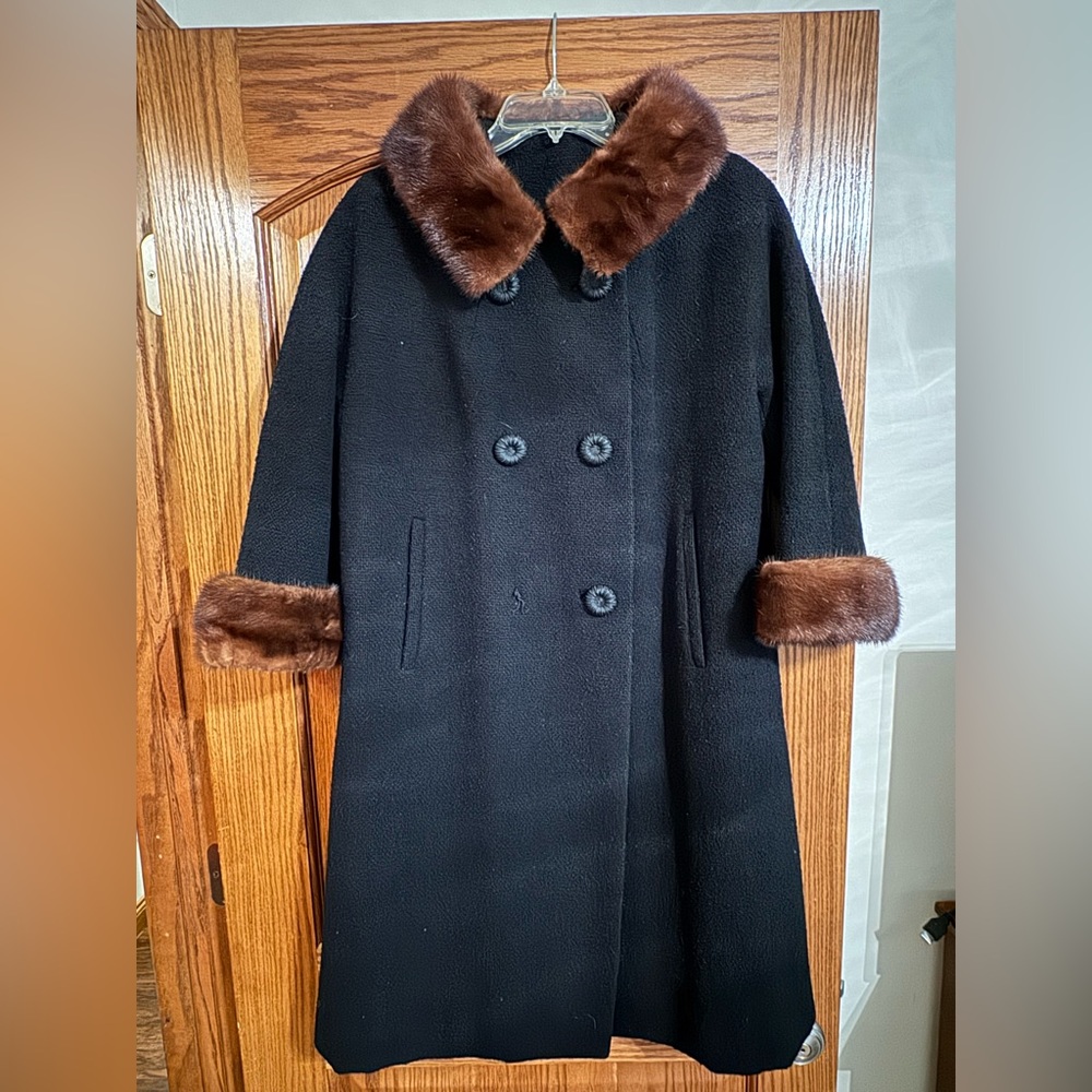 Parkmoor New York Vintage Black Wool Coat